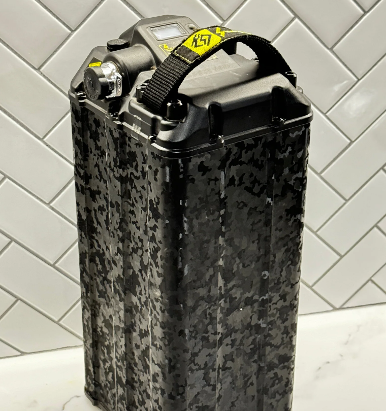 E-Bike ShadowSlate Black Camouflage Wrap